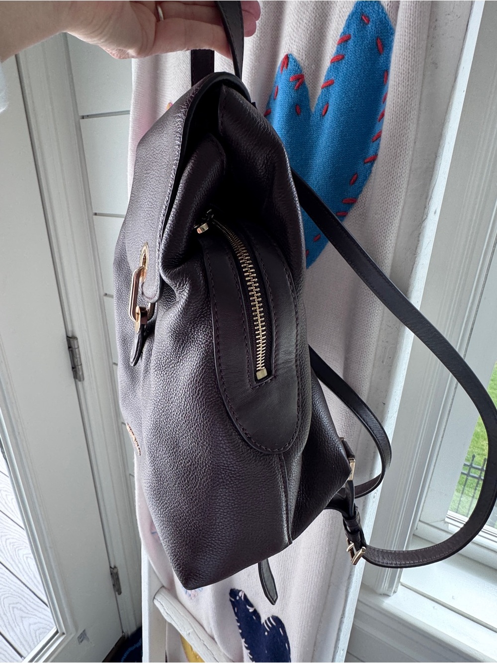 Michael KORS Raven backpack, like new, dark brown - Picture 3 of 4